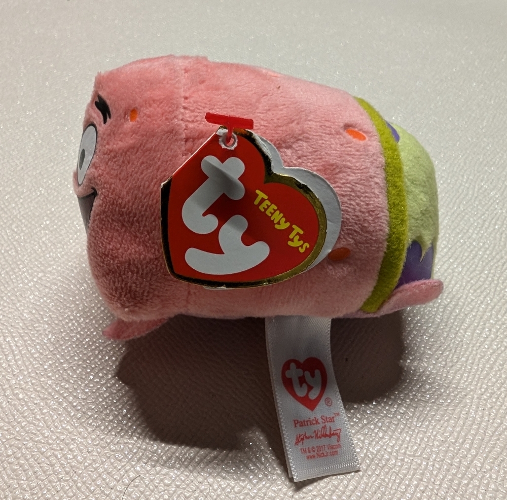 Ty Teeny Tys Patrick Star Plush - Pink and Green Bundle And Save! Offers Welcome